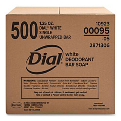 Dial Professional Antibacterial Deodorant Bar Soap, Floral Scent, 1.5 oz, 500/Carton (00095)