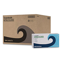 Boardwalk 380 Series Disposable General-Purpose Nitrile Gloves, Powder-Free, Small, 4 mil Thick, 9.5" Long, Blue, 100/Box, 10 Boxes/CT (380SCTA)