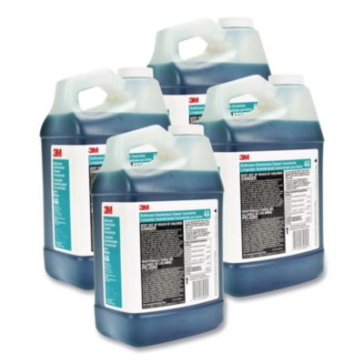 3M Bathroom Disinfectant Cleaner Concentrate 4A, Baby Powder Scent, 0.5 gal Bottle, 4/Carton