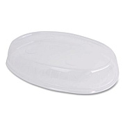 World Centric PLA Lids for Fiber Burrito Bowls, 9.7" Diameter, Clear, Plastic, 300/Carton (BOLCSUBB)