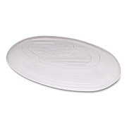 World Centric PLA Lids for Fiber Burrito Bowls, 8" Diameter, Clear, Plastic, 400/Carton (BOLCSUBBS)