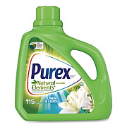 Purex Ultra Natural Elements HE Liquid Detergent, Linen and Lilies, 150 oz Bottle, 4/Carton (01134)