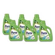 Purex Ultra Natural Elements HE Liquid Detergent, Linen and Lilies, 75 oz Bottle, 6/Carton (01120CT)
