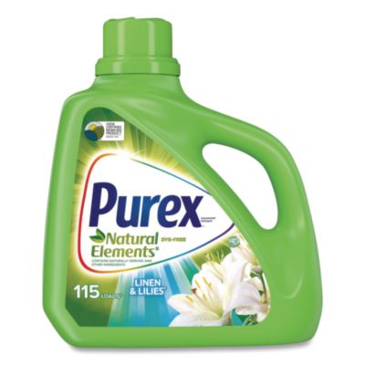 Purex Ultra Natural Elements HE Liquid Detergent, Linen and Lilies, 150 oz Bottle (01134EA)