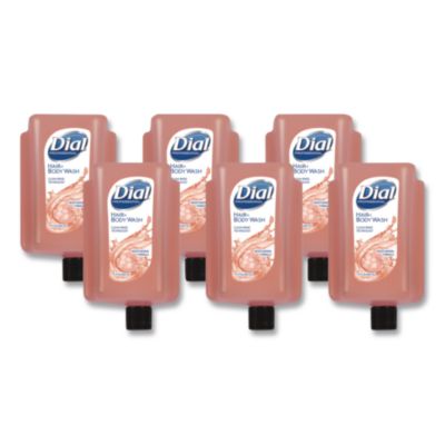 Dial Professional Hair + Body Wash Refill for Versa Dispenser, Neutral Scent, 15 oz, 6/Carton (16304CT)