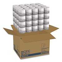 Georgia Pacific Professional Pacific Blue Basic Bathroom Tissue, Septic Safe, 2-Ply, White, 550 Sheets/Roll, 80 Rolls/Carton (1988001)