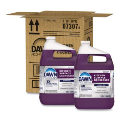 Dawn Professional Kitchen Surface Degreaser, Fresh Scent, 1 gal Bottle, 2/Carton (07307)