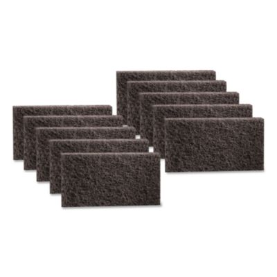 3M Doodlebug Hi-Pro Utility Pad, 4.62 x 10, Black, 10/Box (8550PK)