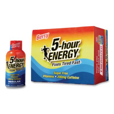 5-hour ENERGY Energy Drink, Berry, 1.93oz Bottle, 12/Pack (SN500181)