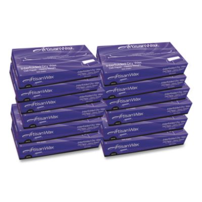 Bagcraft WF12 Interfolded Dry Wax Deli Paper, 12 x 10.75, White, 500/Box, 12 Boxes/Carton (012012)