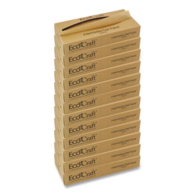 Bagcraft EcoCraft Interfolded Soy Wax Deli Sheets, 12 x 10.75, 500/Box, 12 Boxes/Carton (016012)