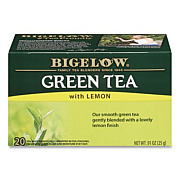 Bigelow Green Tea with Lemon, Lemon, 0.34 lbs, 28/Box (10346)