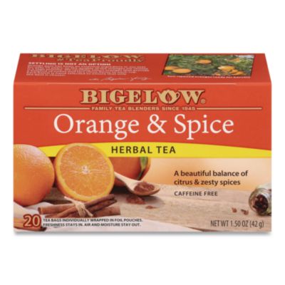 Bigelow Orange and Spice Herbal Tea, 28/Box (10398)