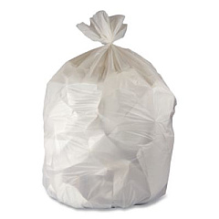Heritage Linear Low-Density Can Liners, 45 gal, 3 mil, 40" x 48", Clear, 75/Carton (B8048ZC)