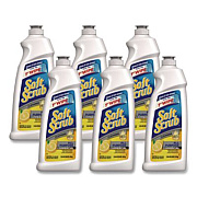 Soft Scrub All Purpose Cleanser, Lemon Scent 36 oz Bottle, 6/Carton (15020CT)