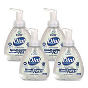 Dial Professional Antibacterial Foam Hand Sanitizer, 15.2 oz Pump Bottle, Fragrance-Free, 4/Carton (06040)