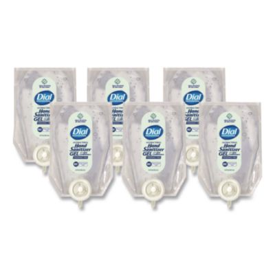 Dial Professional Antibacterial Gel Hand Sanitizer Refill for Versa Dispenser, Fragrance-Free, 15 oz, 6/Carton (12258CT)