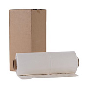 Boardwalk Industrial Can Liner Rolls, 60 gal, 2.5 mil, 21" x 17" x 65", Clear, 50/Carton (D3865)