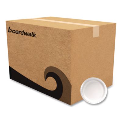 Boardwalk Paper Dinnerware, Plate, 9" dia, White, 1,000/Carton (WH9PLT)