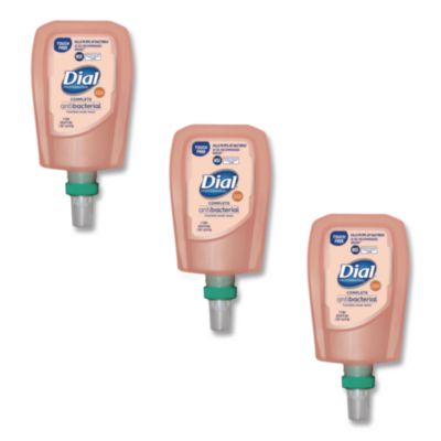 Dial Professional Antibacterial Foaming Hand Wash Refill for FIT Touch Free Dispenser, Original Scent, 1 L, 3/Carton (16674)