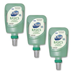 Dial Professional Basics Hypoallergenic Foaming Hand Wash Refill for FIT Manual Dispenser, Honeysuckle Scent, 1.2 L, 3/Carton (16714)