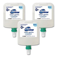 Dial Professional Clean+Gentle Antibacterial Foaming Hand Wash Refill for 1700 Dispenser, Fragrance-Free, 1.7 L, 3/Carton (32094)
