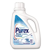 Purex Free and Clear Liquid HE Laundry Detergent, Unscented, 75 oz Bottle (2420006040EA)