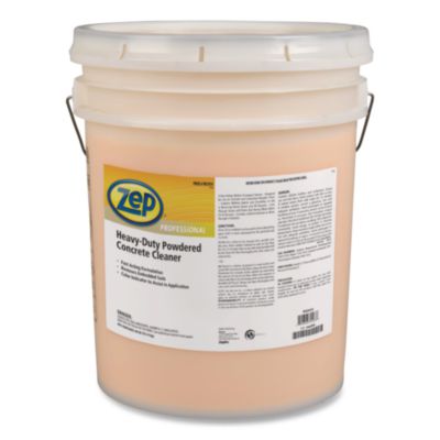 Zep Professional Heavy-Duty Powdered Concrete Cleaner, Mild Pine Scent, 40 lb Pail (1041742)