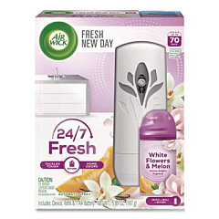 Air Wick Freshmatic Ultra Automatic Sprayer Starter Kit, 5.89 oz, White Flowers and Melon Summer Delights, Asst Dispenser Color (88410KT)