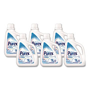 Purex Free and Clear Liquid HE Laundry Detergent, Unscented, 75 oz Bottle, 6/Carton (2420006040CT)