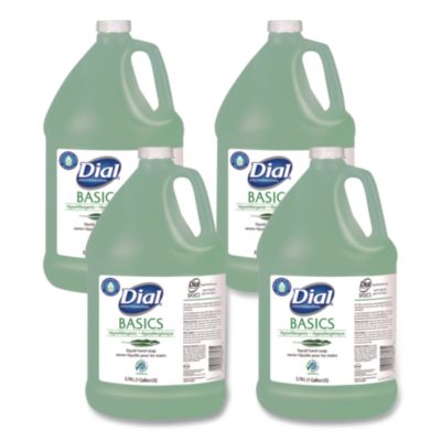 Dial Professional Basics MP Free Liquid Hand Soap Refill, Honeysuckle Scent, 3.78 L, 4/Carton (33809)