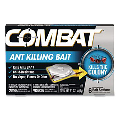 Combat Source Kill Ant Killing System, Child-Resistant, Kills Queen and Colony, 6/Box, 12 Boxes/Carton (45901CT)
