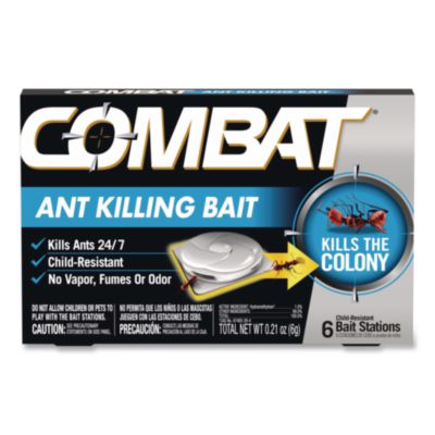 Combat Source Kill Ant Killing System, Child-Resistant, Kills Queen and Colony, 6/Box, 12 Boxes/Carton (45901CT)