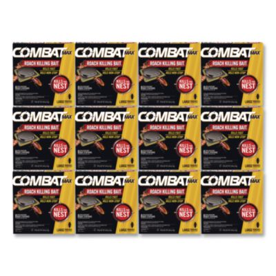 Combat Max Roach Killing Bait, 0.49 oz Bait, 8/Pack, 12 Packs/Carton (51913)