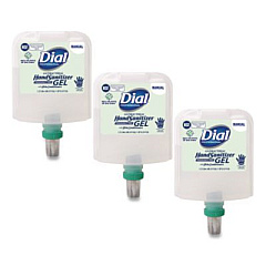 Dial Professional Antibacterial Foaming Hand Sanitizer Refill for Dial 1700 V Dispenser, 1.2 L, Fragrance Free, 3/Carton (19717CT)