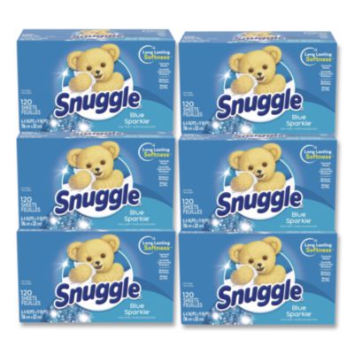 Snuggle Fabric Softener Sheets, Fresh Scent, 120 Sheets/Box, 6 Boxes/Carton (45115)