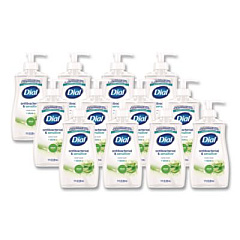 Dial Antibacterial Liquid Hand Soap, Aloe Scent, 11 oz, 12/Carton (20946CT)
