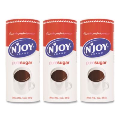 N'Joy Pure Sugar Cane, 20 oz Canister, 3/Pack (94205)