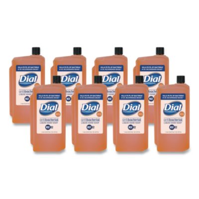 Dial Professional Gold Antibacterial Liquid Hand Soap, 1 L, 8/Carton (84019)