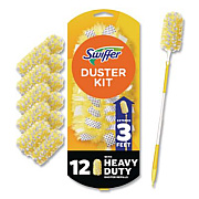 Swiffer Heavy Duty Dusters Starter Kit, Handle Extends to 3 ft, 1 Handle with 12 Duster Refills (77300)