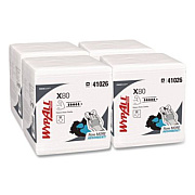 WypAll Power Clean X80 Heavy Duty Cloths, 1/4 Fold, 12.5 x 12, White, 50/Box, 4 Boxes/Carton (41026)