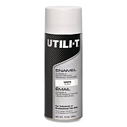 Rust-Oleum UTILI-T Spray Paint, White, 10 oz Aerosol Can, 6/Carton (387395)