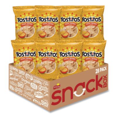 Tostitos Tortilla Chips Crispy Rounds, 3 oz Bag, 28/Carton (20871)