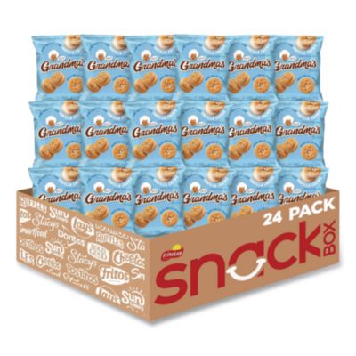 Grandma's Mini Vanilla Creme Sandwich Cookies, 3.71 oz, 24/Carton (45095)