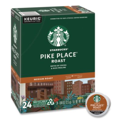 Starbucks Pike Place Coffee K-Cups Pack, 24/Box (011111156)