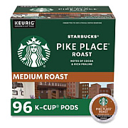 Starbucks Pike Place Coffee K-Cups Pack, 24/Box, 4 Box/Carton (011111156CT)