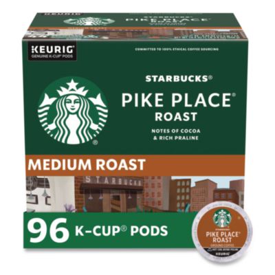 Starbucks Pike Place Coffee K-Cups Pack, 24/Box, 4 Box/Carton (011111156CT)