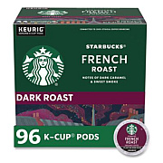 Starbucks French Roast K-Cups, 96/Carton (011111158CT)
