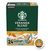 Starbucks Veranda Blend Coffee K-Cups Pack, 24/Box (011111159)