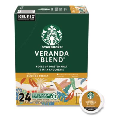 Starbucks Veranda Blend Coffee K-Cups Pack, 24/Box (011111159)